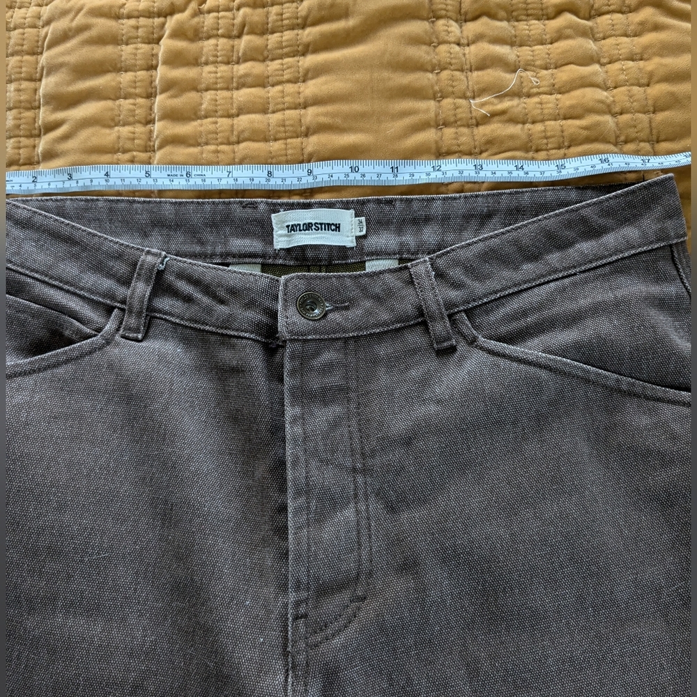 Taylor Stitch The Camp Pant in Aged Penny Chipped Canvas